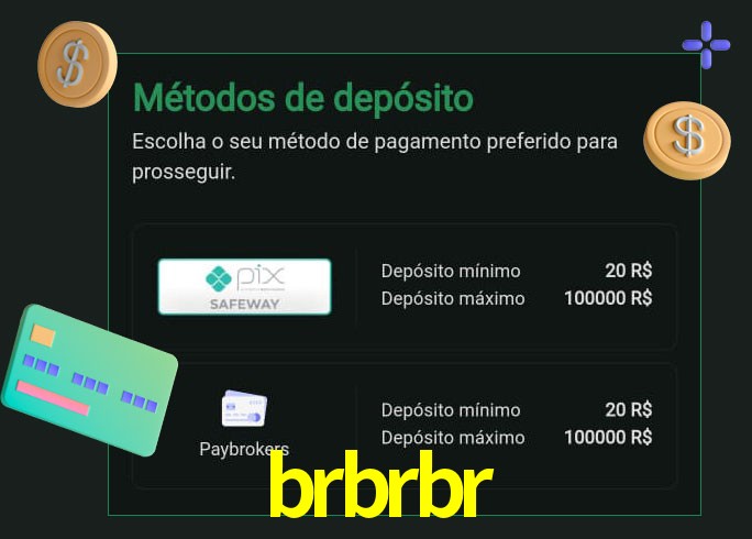 O cassino brbrbr oferece uma grande variedade de métodos de pagamento